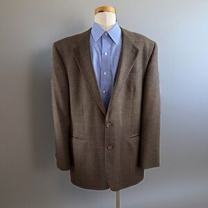 Lauren Ralph Lauren Brown Wool Sport Coat Tweed Sz 42L